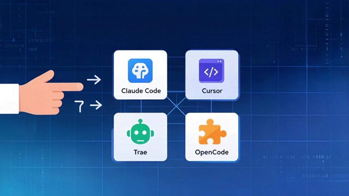 Claude Code、Cursor、Trae、OpenCode这几个主流的AI编程工具应该如何选择呢？